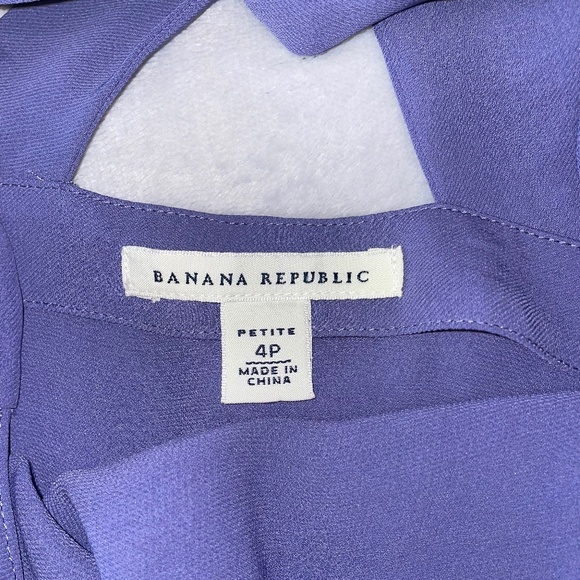BANANA REPUBLIC purple halter blouse - Picture 5 of 6